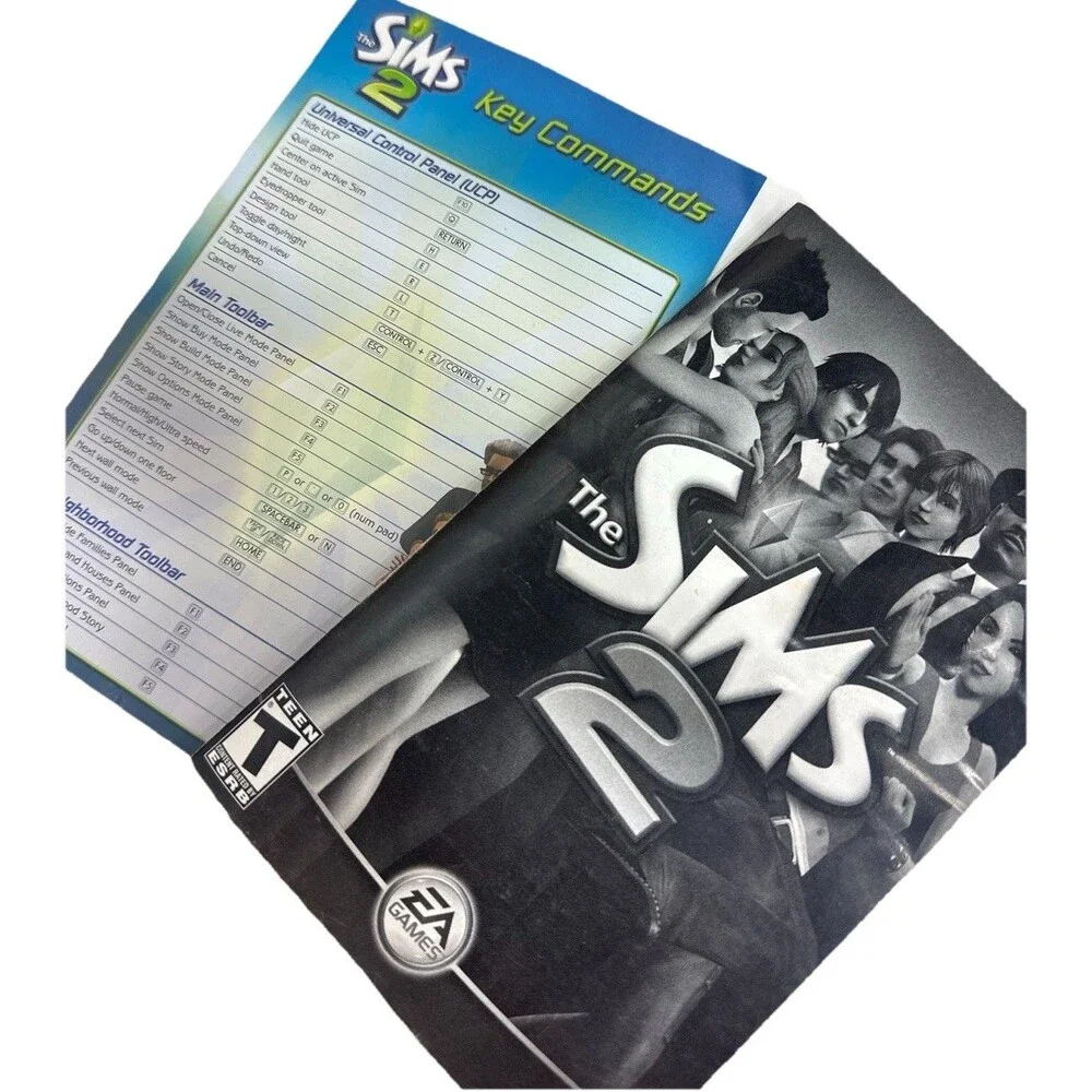 The Sims 2 PC CD-ROM Complete 4 Disc Set w/ Manual EA Games Tested Read